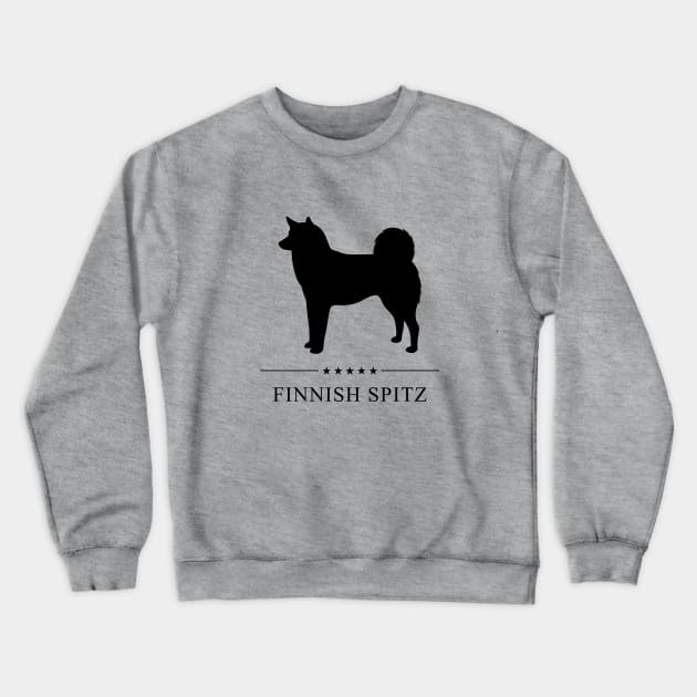 Finnish Spitz Black Silhouette Crewneck Sweatshirt by millersye